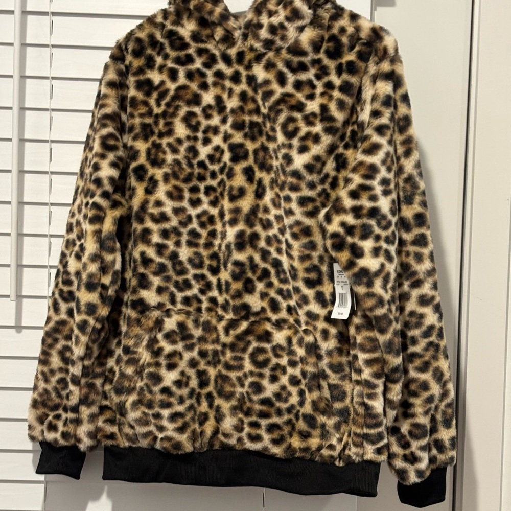 Kohl's Leopard Print Cowl Neck Sweater